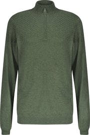 Halvsten Sweater - Olive Melange